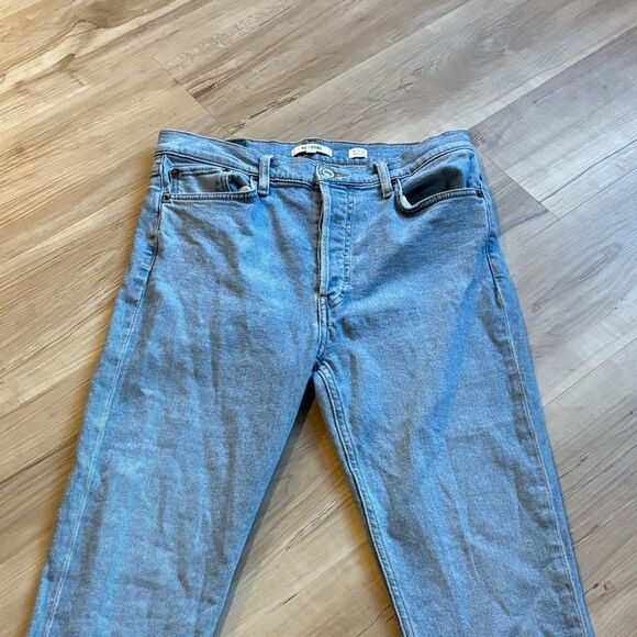 Re/Done Originals 90s High Rise Ankle Crop Jeans Light - Picture 3 of 8